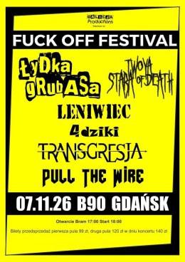 Gdańsk Wydarzenie Festiwal Łydka Grubasa, Pull The Wire, Twoja Stara Of Death, Transgresja, 4 dziki, Leniwiec